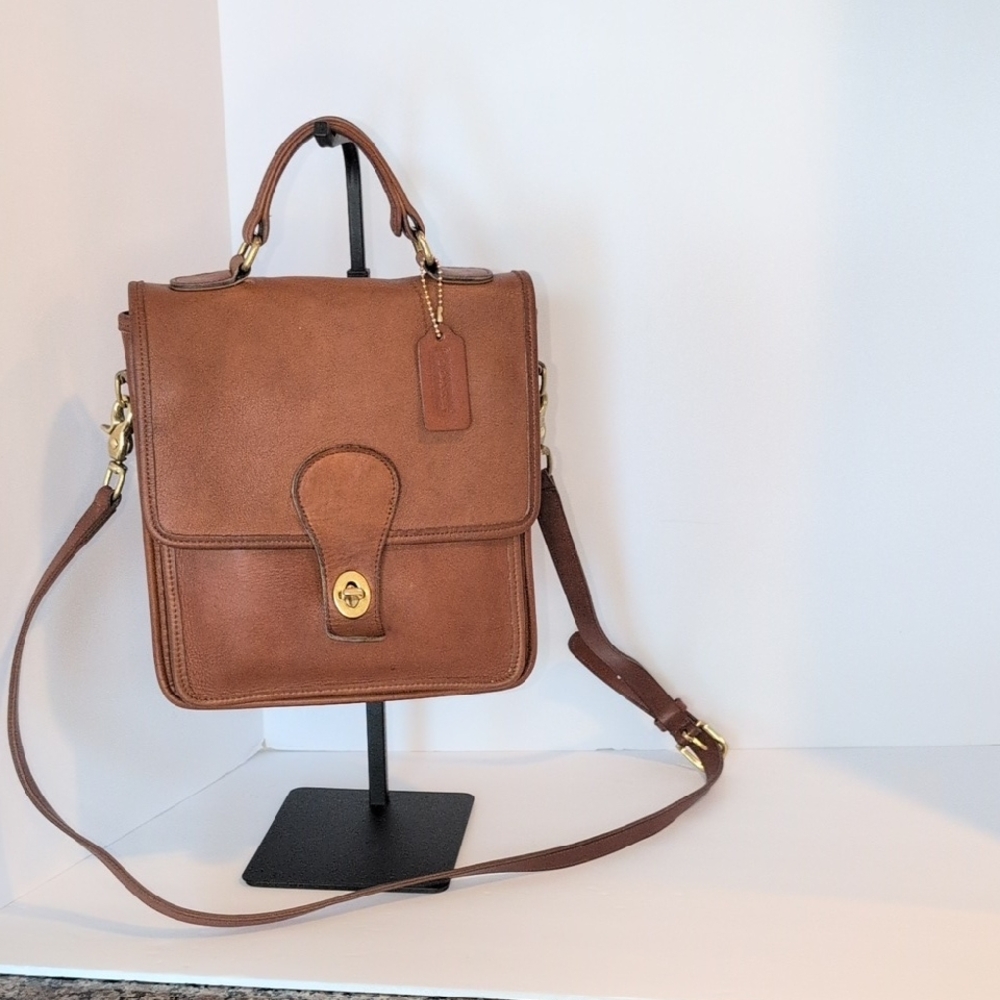 Vintage Coach British Tan Station Bag 5130 - Good Vintage Condition 1995